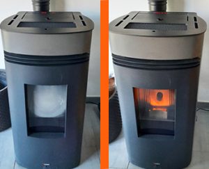 poele a granule superior avant apres