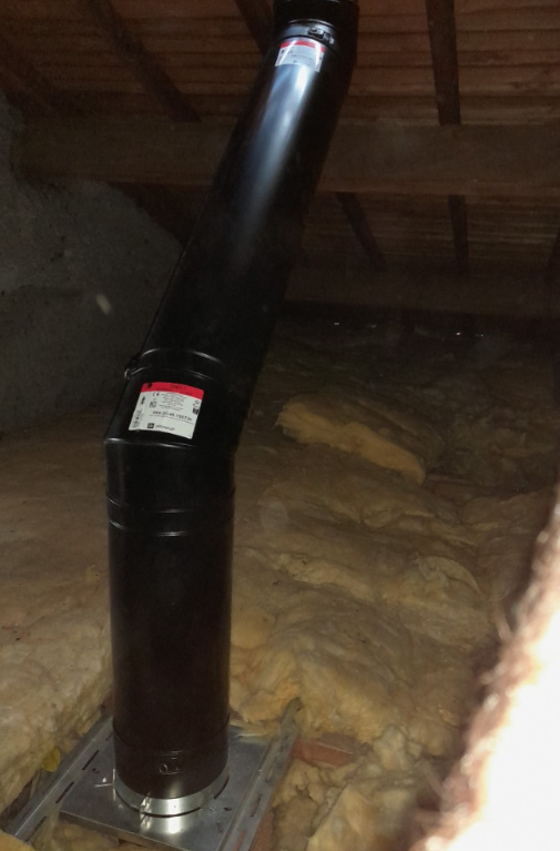 Passage conduit combles