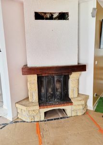 cheminée traditionnelle avant travaux