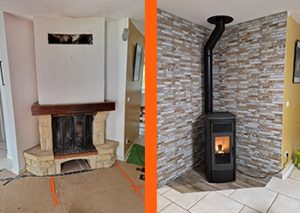 remplacement chemine poele granule flamatech