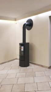 Poêle à bois KRATKI installé 2